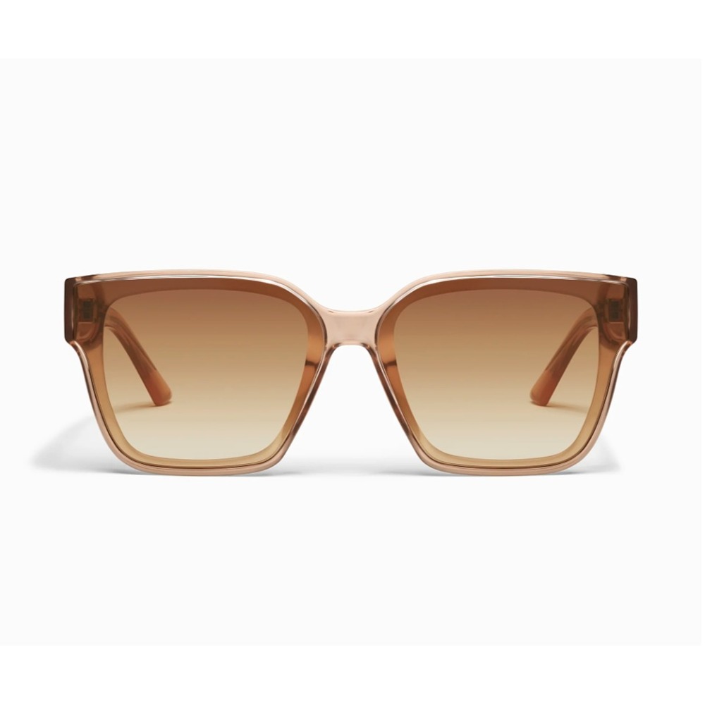 Quay Australia Drive In 80885 Oversized Square Sunglasses Brown NWT